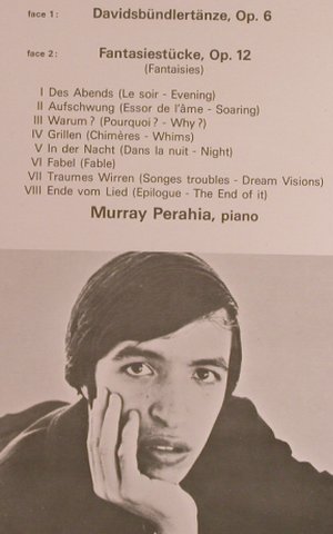 Schumann,Robert: Davidsbündlertänze, Op.6, Op.12, CBS, m-/vg+ (CBS 76 202), NL, Foc, 1974 Typ: LP Best.-Nr.: L5289 Preis: 5,00 Euro