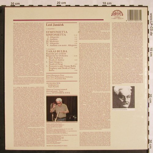 Janacek,Leos: Sinfonietta / Taras Bulba, Supraphon (11 0057-1), CZ, stoc, 1987 Typ: LP Best.-Nr.: L5298 Preis: 7,50 Euro