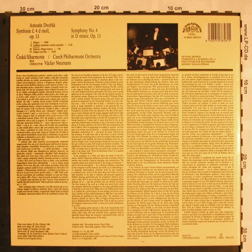 Dvorak,Antonin: Symphony No.4 in D minor, op.13, Supraphon (10 3858-1), CZ, 1986 Typ: LP Best.-Nr.: L5306 Preis: 7,50 Euro