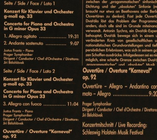 Dvorak,Antonin: Klavierkonzert G-moll op.33, Eurodisc (RL 69072), D, 1990 Typ: LP Best.-Nr.: L5313 Preis: 9,00 Euro
