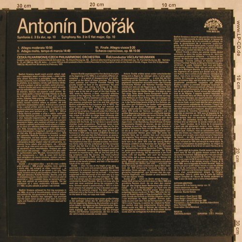 Dvorak,Antonin: Symphony No.3 in E flat major,op10, Supraphon (1110 3573 ZA), CZ, 1984 Typ: LP Best.-Nr.: L5317 Preis: 7,50 Euro