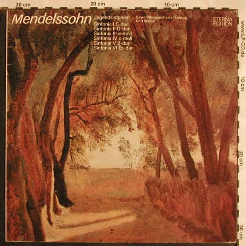 Mendelssohn-Bartholdy,Felix: Jugendsinfonien, Eterna, woc(8 26 242), DDR, 1987 - LP - L5333 - 6,00 Euro