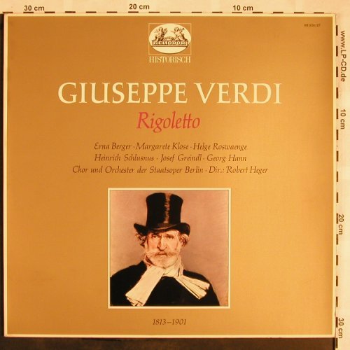 Verdi,Giuseppe: Rigoletto(44), Foc, Heliodor (88 026/27), D, Ri, 1960 Typ: 2LP Best.-Nr.: L5356 Preis: 7,50 Euro