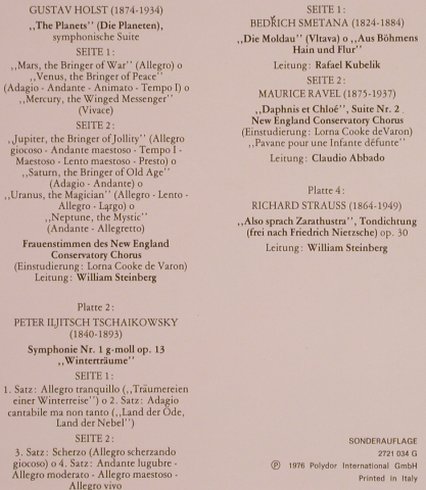 Boston Symphony Orchestra: Ein Abend Mit, Box, Deutsche Gramophon(2721 034 G), I, 1976 - 4LP - L5358 - 12,50 Euro