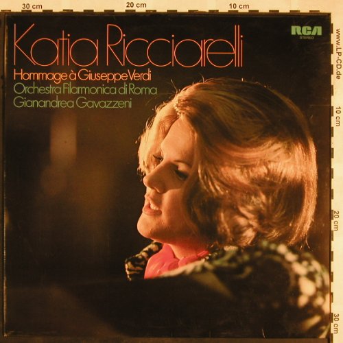 Ricciarelli,Katia: Hommage à Guiseppe Verdi, RCA Red Seal(SAR 22 127), D,Musterpl, 1972 - LP - L5373 - 7,50 Euro