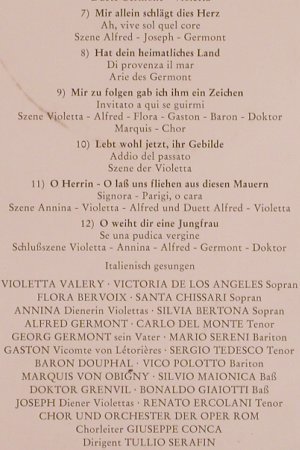 Verdi,Giuseppe: La Traviata-Querschnitt , in ital., Electrola (E 80 660), D Typ: LP Best.-Nr.: L5378 Preis: 9,00 Euro