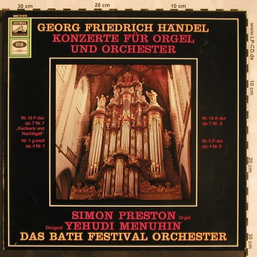 Händel,Georg Friedrich: Konzert f.Orgel und Orch.Nr.7,1,8,5, EMI Electrola(SME 91 673), D,  - LP - L5380 - 9,00 Euro