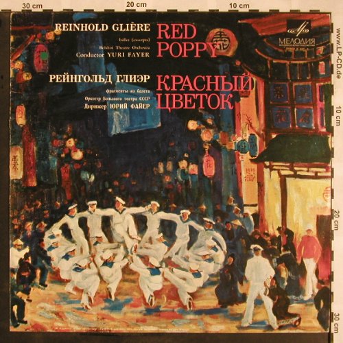 Gliere,Reinhold: Red Poppy, excerpts from Ballet, Melodia(C 0521--2), UDSSR,  - LP - L5389 - 7,50 Euro