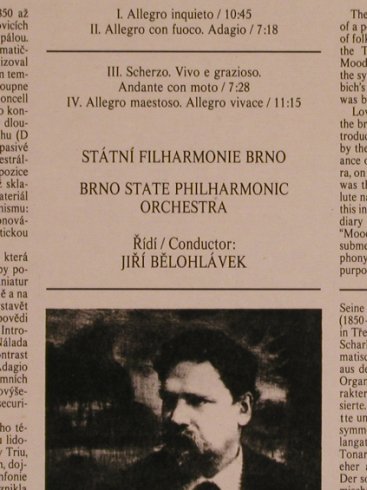 Fibich,Zdenek: Symphony No.3 in e minor,op.53, Supraphon (1110 3038 G), CZ, 1983 Typ: LP Best.-Nr.: L5404 Preis: 9,00 Euro
