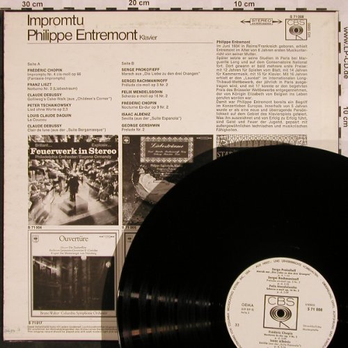 Entremont,Philippe: Impromptu, CBS,Musterplatte (S 71 008), D Typ: LP Best.-Nr.: L5410 Preis: 9,00 Euro
