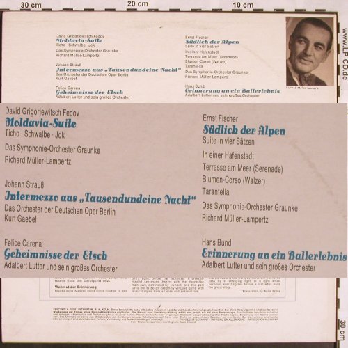Fedov/Strauss/Carena/Fischer/Bund: Moldavia Suite,Intermezzo...,stoc, EMI (C 062-28 489), D Typ: LP Best.-Nr.: L5452 Preis: 7,50 Euro