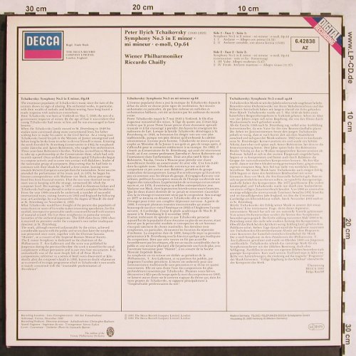 Tschaikowsky,Peter: Sinfonie Nr.5 eminor, op.64, Decca(6.42838 AZ), D, 1981 - LP - L5481 - 6,00 Euro