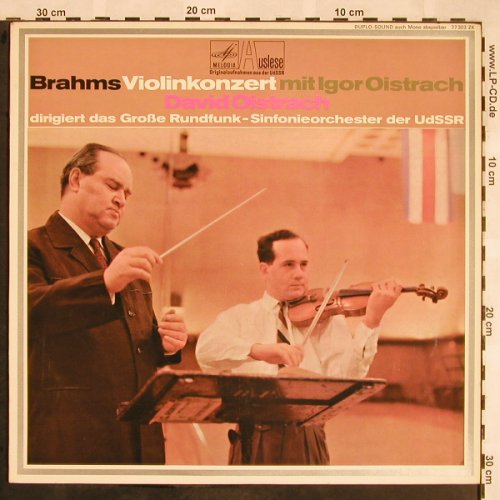 Brahms,Johannes: Violinkonzert mit Igor Oistrach, Melodia DuploSound(77 303 ZK), D,  - LP - L5491 - 7,50 Euro