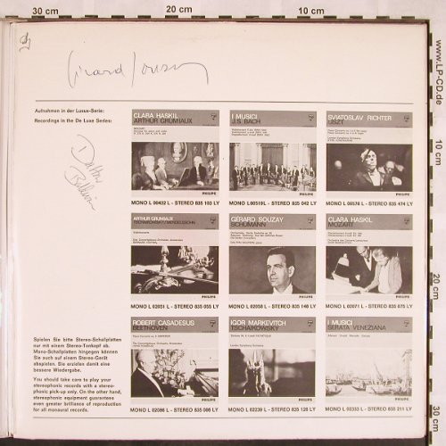 Schumann,Robert: Dicherliebe 6 Gedichte op.90,VG+/m-, Philips  De Luxe Serie (835 146 LY), NL, Mono Typ: LP Best.-Nr.: L5497 Preis: 30,00 Euro