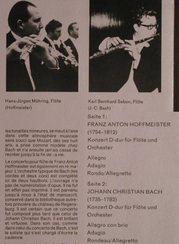V.A.Meisterhaft Gespielt: Die Flöte,F.A.Hofmeister,J.C.Bach, Schwann(VMS 810), D, 1970 - LP - L5502 - 7,50 Euro