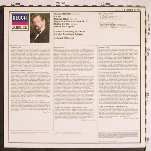 Debussy,Claude / Ravel / Berlioz: La Mer/Daphnis et Chloé/Danse d.Syl, Decca Jubilee (JB 136), UK,Ri, 1983 Typ: LP Best.-Nr.: L5523 Preis: 6,00 Euro