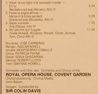 Verdi,Giuseppe: Un Ballo In Maschera-Gr.Querschnitt, Philips(412 020-1), NL, 1984 - LP - L5569 - 5,00 Euro