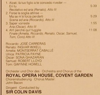Verdi,Giuseppe: Un Ballo In Maschera-Gr.Querschnitt, Philips (412 020-1), NL, 1984 Typ: LP Best.-Nr.: L5569 Preis: 5,00 Euro