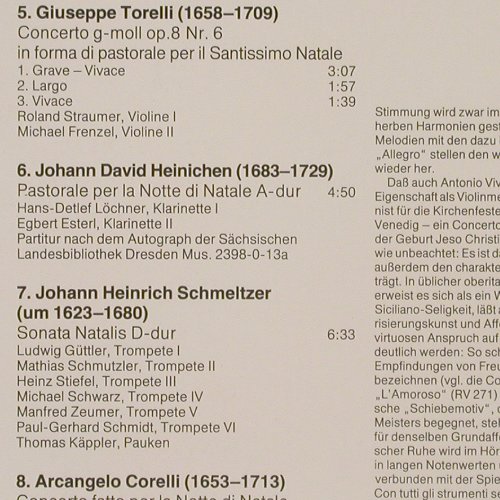 Virtuosi Saxoniae: Weihnachtskonzert der, 18 Tr., Eterna (7 29 288), DDR, 1989 Typ: LP Best.-Nr.: L5572 Preis: 6,00 Euro