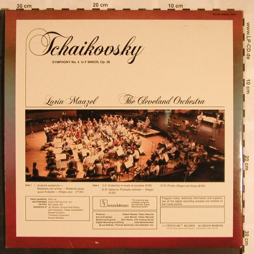 Tschaikowsky,Peter: Symphony No.4 in F minor,op.36, Telarc (10047), US, Foc, 1979 Typ: LPQ Best.-Nr.: L5583 Preis: 9,00 Euro