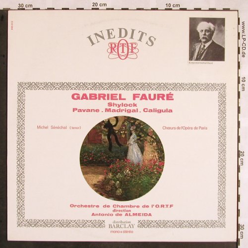 Faure,Gabriel: Shylock,Pavane,Madrigal,Caligula, Inedits RTF (995 012), F, stoc Typ: LP Best.-Nr.: L5613 Preis: 7,50 Euro
