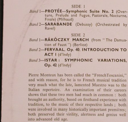 V.A.Music of France: Prote,Sarabande,Rkczky, RCA Camden(CDN 1005), UK,Ri,  - LP - L5617 - 6,00 Euro