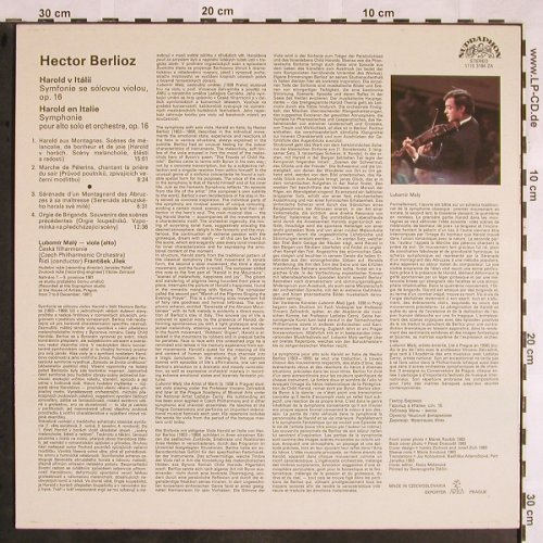 Berlioz,Hector: Harold en Italie, Supraphon(1110 3184 ZA), CZ, 1983 - LP - L5628 - 7,50 Euro