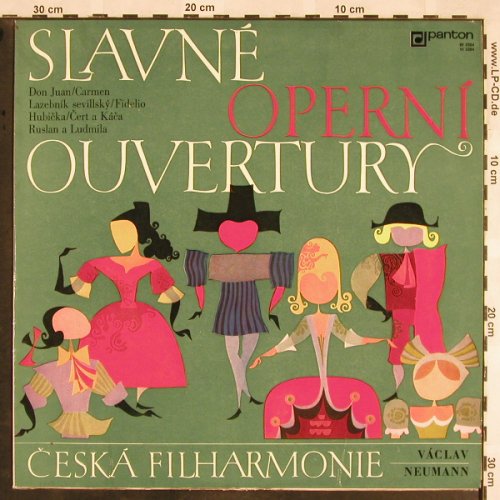 V.A.Slavne Operni Ouvertury: Don Juan,Carmen..Ruslan a Ludmila, Panton(11 0284 ST), CZ, 1971 - LP - L5631 - 7,50 Euro