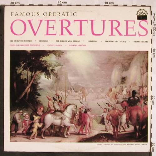 V.A.Famous Operatic Overtures: Der Schauspieldirektor..Tajemstvi, Supraphon (SUA ST 50590), CZ, 1964 Typ: LP Best.-Nr.: L5632 Preis: 7,50 Euro
