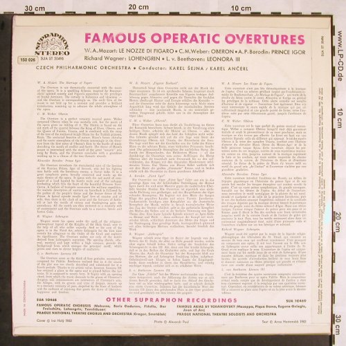 V.A.Famous Operatic Overtures: Le Nozze di Figaro...Leonora III, Supraphon (SUA ST 50496), CZ, 1964 Typ: LP Best.-Nr.: L5633 Preis: 7,50 Euro