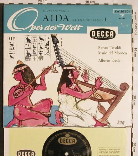 Verdi,Giuseppe: Aida - Arien und Szenen I, (ital.), Decca(LW 50 501), D, m-/vg+,  - 10inch - L5678 - 9,00 Euro