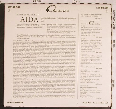 Verdi,Giuseppe: Aida - Arien und Szenen I, (ital.), Decca(LW 50 501), D, m-/vg+,  - 10inch - L5678 - 9,00 Euro