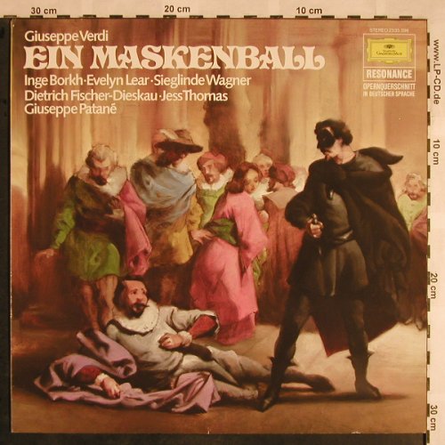 Verdi,Guiseppe: Un Ballo Di Maschera-Querschnit, Ri, D.Gr. Resonance (2535 396), D, i.deut., 1964 Typ: LP Best.-Nr.: L5686 Preis: 5,00 Euro
