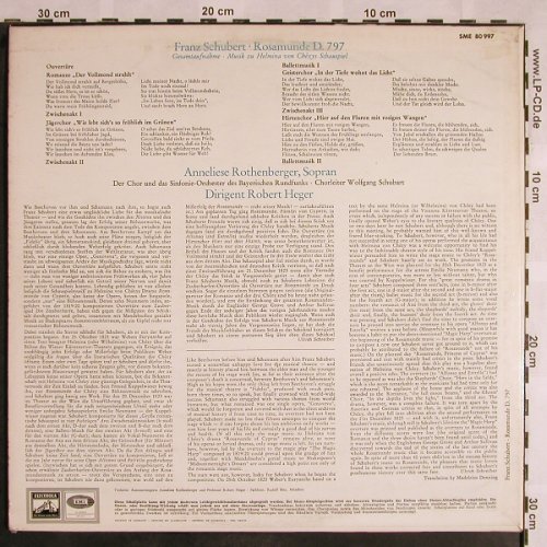 Schubert,Franz: Rosamunde, Gesammtaufnahme, EMI Electrola(SME 80 997), D, 1966 - LP - L5694 - 5,00 Euro
