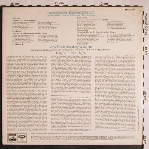 Schubert,Franz: Rosamunde, Gesammtaufnahme, EMI Electrola (SME 80 997), D, 1966 Typ: LP Best.-Nr.: L5694 Preis: 5,00 Euro