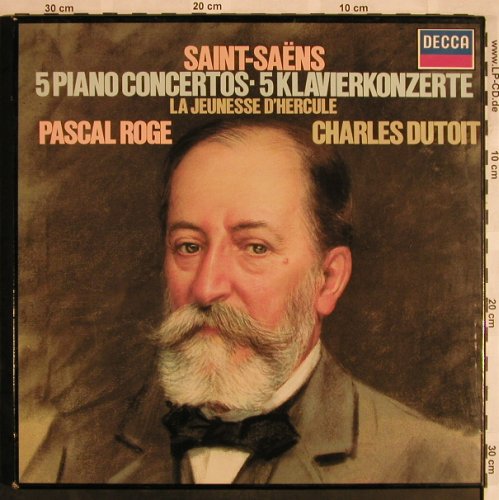 Saint-Saens,Camille: Piano Concerts 1-5, Box, Decca (6.35541 FK), D, 1981 Typ: 3LP Best.-Nr.: L5708 Preis: 15,00 Euro