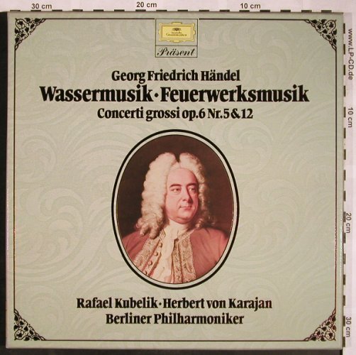 Händel,Georg Friedrich: WasserMusik-Feuerwerksmusik/Concert, D.Gr. Präsent(2726 520), D Box, 1982 - 2LP - L5719 - 9,00 Euro