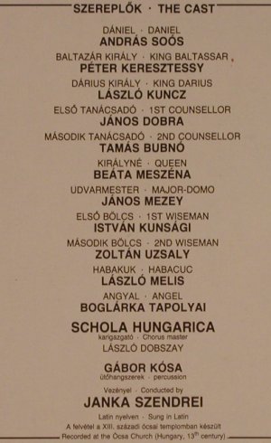 V.A.Ludus Danielis: Schola Hungarica-Janka Szendrei, Hungaroton, Booklet(SLPD 12457), H, Foc, 1983 - LP - L5729 - 7,50 Euro