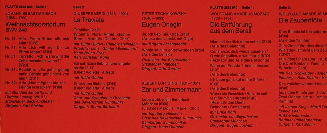 Wunderlich,Fritz: Ein Portrait aus Oratorium & Oper, D.Gr. Privilege(2705 017), D Box,  - 2LP - L5732 - 7,50 Euro