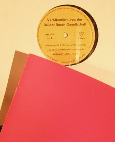 Verdi,Giuseppe: Un Ballo In Maschera,Box, Brüder-Busch Ges. (12 PAL 4779-84), D Typ: 3LP Best.-Nr.: L5741 Preis: 15,00 Euro