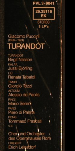 Puccini,Giacomo: Turandot, Box, FS-New, RCA(26.35116 EK), D, 1976 - 3LP - L5744 - 40,00 Euro