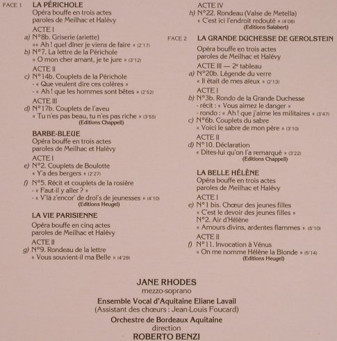 Offenbach,Jacques: Airs Celebres, Foc, m-/vg+, EMI(C 069-16386), F, 1980 - LP - L5788 - 6,00 Euro