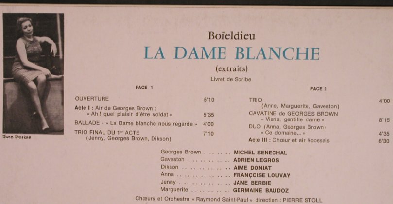 Boieldieu,Francois-Adriene: La Dame Blanche-Extraits, vg+/vg+, Vega(16.049 A), F,  - LP - L5790 - 5,00 Euro