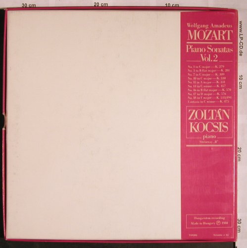 Mozart,Wolfgang Amadeus: Piano Sonatas Vol.1, Box, Hungaroton (SLPX 12219-22), H Typ: 4LP Best.-Nr.: L5811 Preis: 15,00 Euro