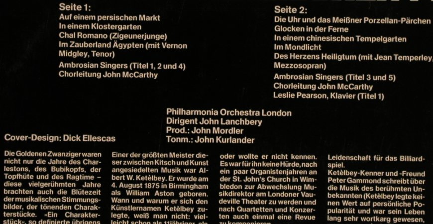Ketelbey,Albert William: Auf einem Persischen Markt, HörZu EMI (057-02 986), D, 1978 Typ: LPQ Best.-Nr.: L5833 Preis: 7,50 Euro