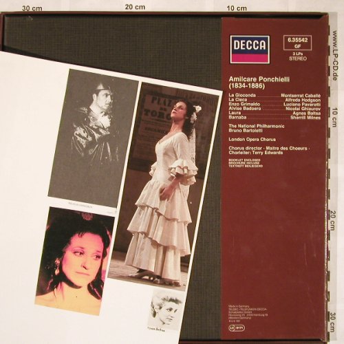 Ponchielli,Amilcare: La Gioconda,Box, Sticker on Bookl., Decca(6.35542 GF), D, 1981 - 3LP - L5836 - 12,50 Euro
