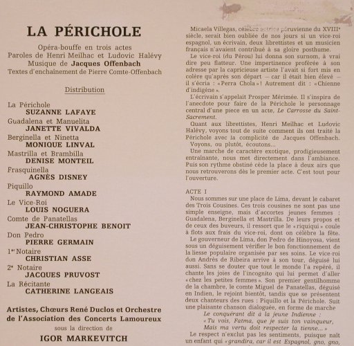 Offenbach,Jacques: La Perichole, Foc, Pathe/EMI(C 053-10669/70), F,  - 2LP - L5841 - 7,50 Euro