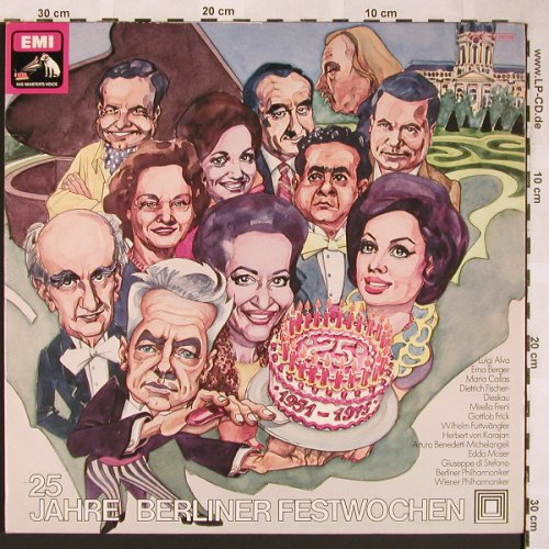 V.A.25 Jahre Berliner Festwochen: H.v.Karajan...T.Schippers, Foc, EMI (C 153-52 287/88), D, 1975 Typ: 2LP Best.-Nr.: L5850 Preis: 5,00 Euro