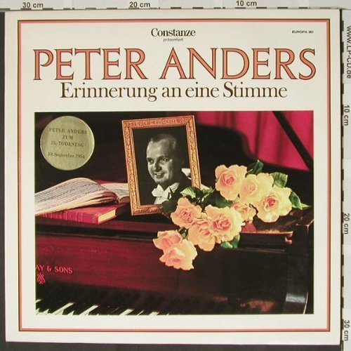 Anders,Peter: Erinnerungen an eine Stimme, Europa Constanze (E 382), D Typ: LP Best.-Nr.: L5854 Preis: 5,00 Euro