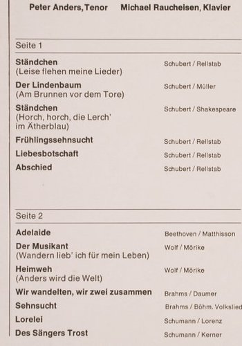 Anders,Peter: Erinnerungen an eine Stimme, Europa Constanze (E 382), D Typ: LP Best.-Nr.: L5854 Preis: 5,00 Euro